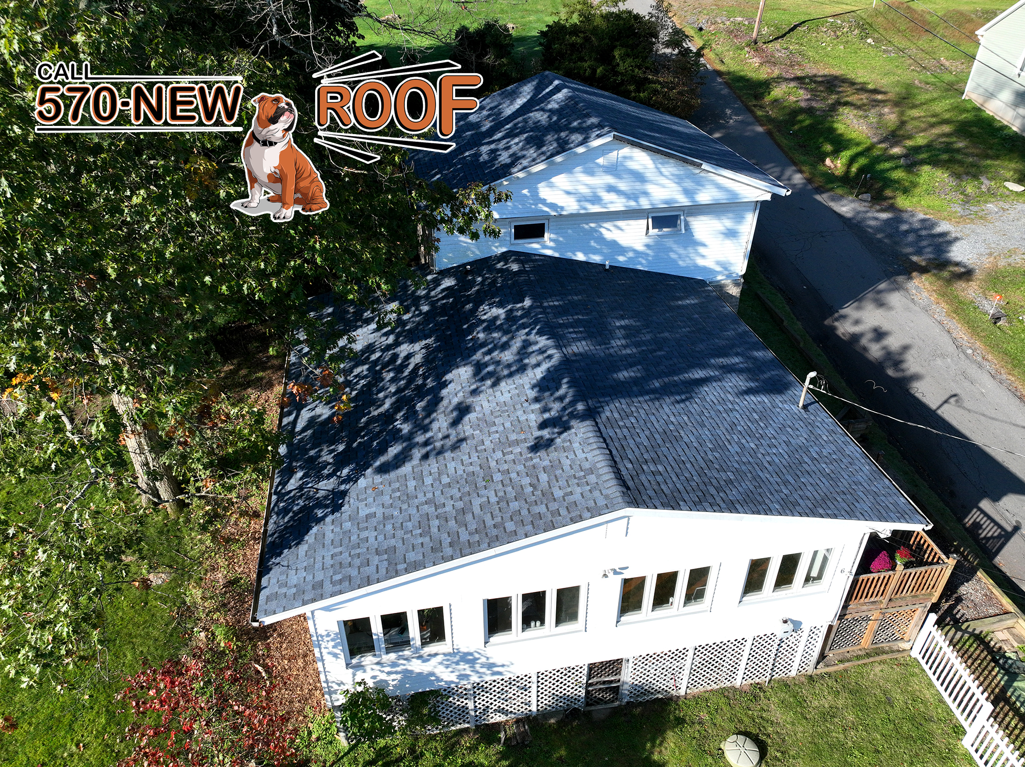 residential roofing in rural area shingle replacement grey tab